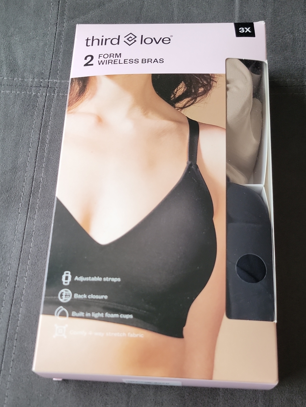 New ThirdLove 2-Pack Wireless Bras in Black and Beige